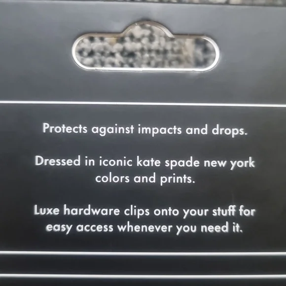 NWT Kate Spade Black and White Polka Dot AirPods Pro Case - Picture 4 of 8